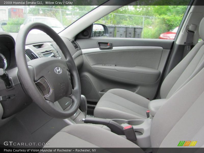 Willow Gray / Gray 2009 Hyundai Sonata GLS