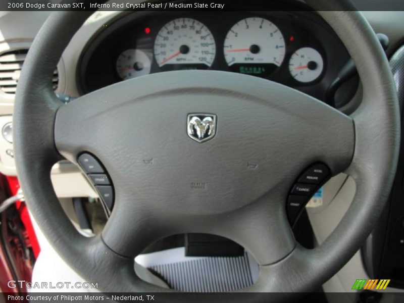 Inferno Red Crystal Pearl / Medium Slate Gray 2006 Dodge Caravan SXT