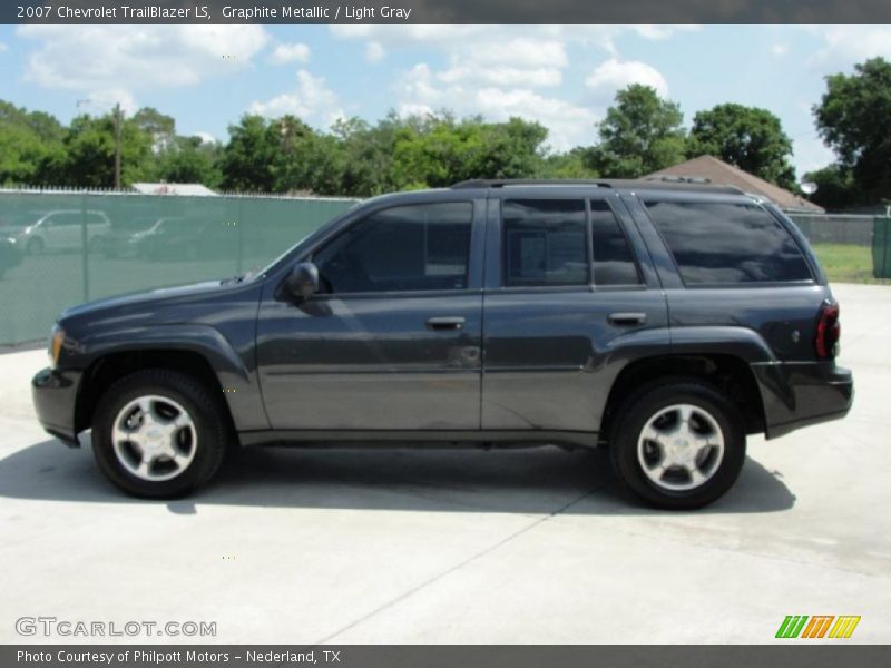 Graphite Metallic / Light Gray 2007 Chevrolet TrailBlazer LS