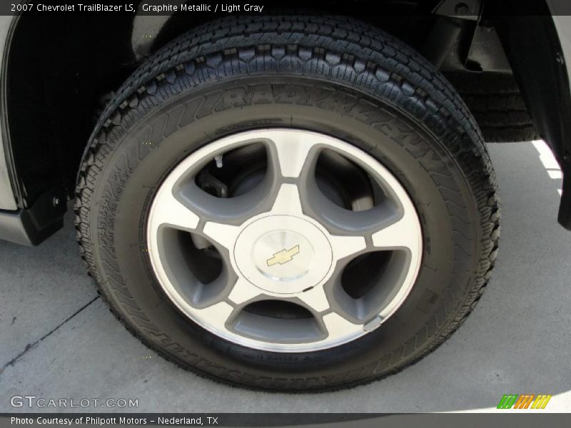 Graphite Metallic / Light Gray 2007 Chevrolet TrailBlazer LS