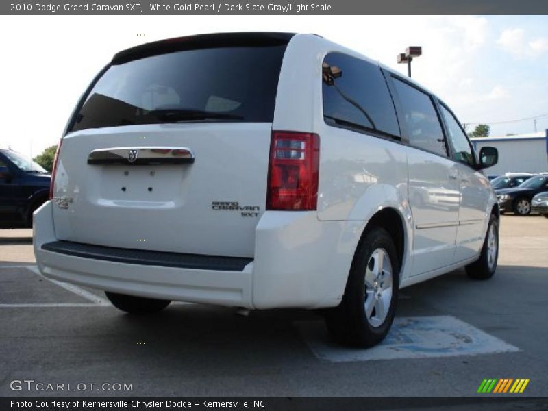 White Gold Pearl / Dark Slate Gray/Light Shale 2010 Dodge Grand Caravan SXT