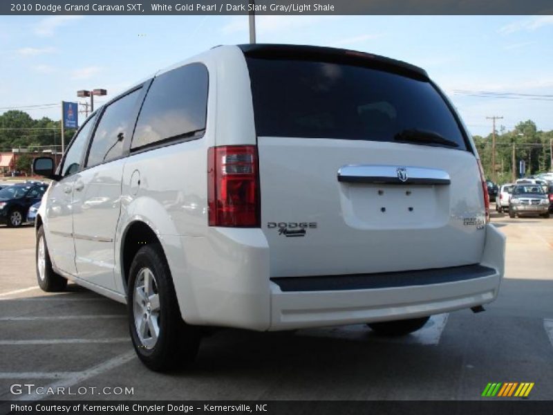 White Gold Pearl / Dark Slate Gray/Light Shale 2010 Dodge Grand Caravan SXT