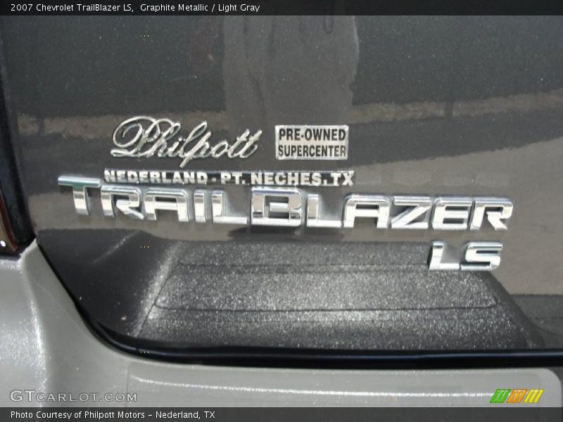Graphite Metallic / Light Gray 2007 Chevrolet TrailBlazer LS