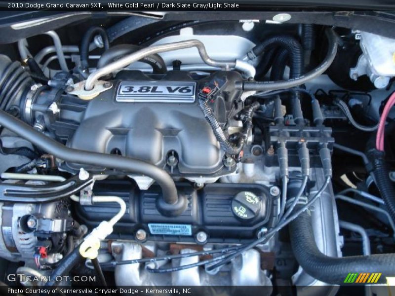 White Gold Pearl / Dark Slate Gray/Light Shale 2010 Dodge Grand Caravan SXT