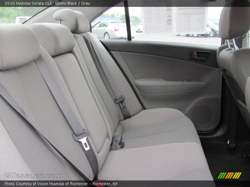 Ebony Black / Gray 2010 Hyundai Sonata GLS