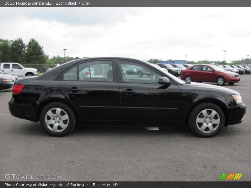 Ebony Black / Gray 2010 Hyundai Sonata GLS