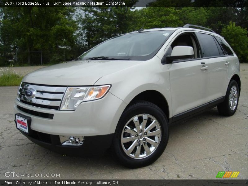 Light Sage Metallic / Medium Light Stone 2007 Ford Edge SEL Plus