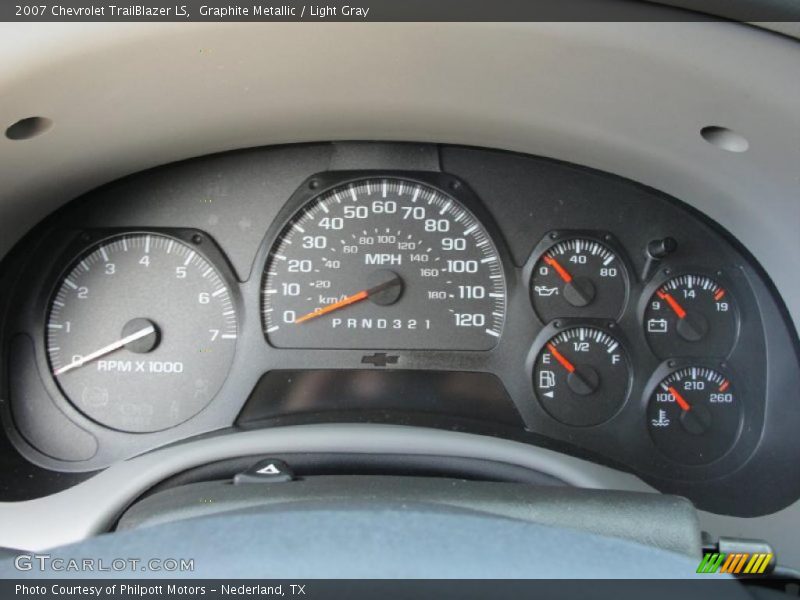 Graphite Metallic / Light Gray 2007 Chevrolet TrailBlazer LS