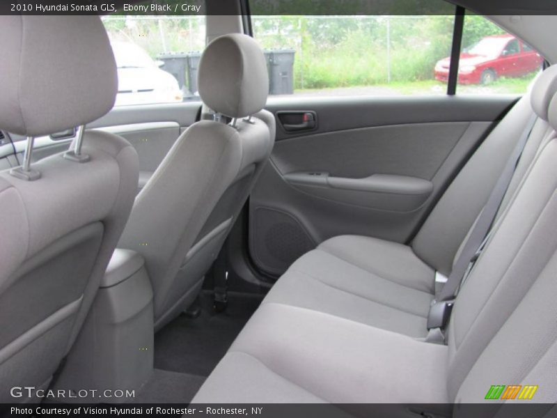 Ebony Black / Gray 2010 Hyundai Sonata GLS