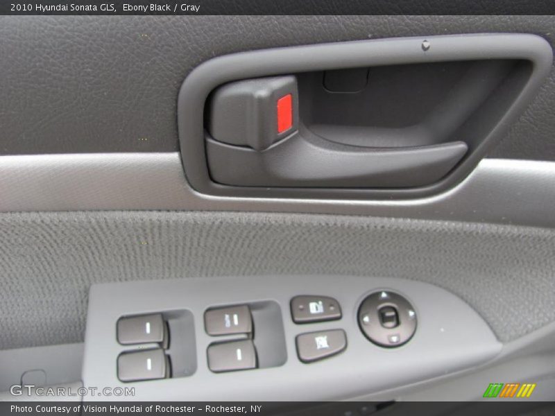 Ebony Black / Gray 2010 Hyundai Sonata GLS