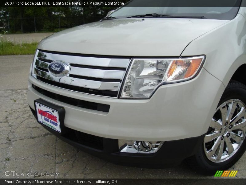 Light Sage Metallic / Medium Light Stone 2007 Ford Edge SEL Plus