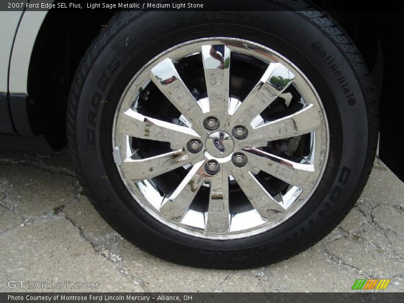 Light Sage Metallic / Medium Light Stone 2007 Ford Edge SEL Plus