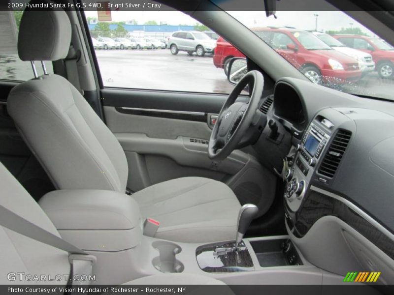 Bright Silver / Gray 2009 Hyundai Santa Fe GLS 4WD