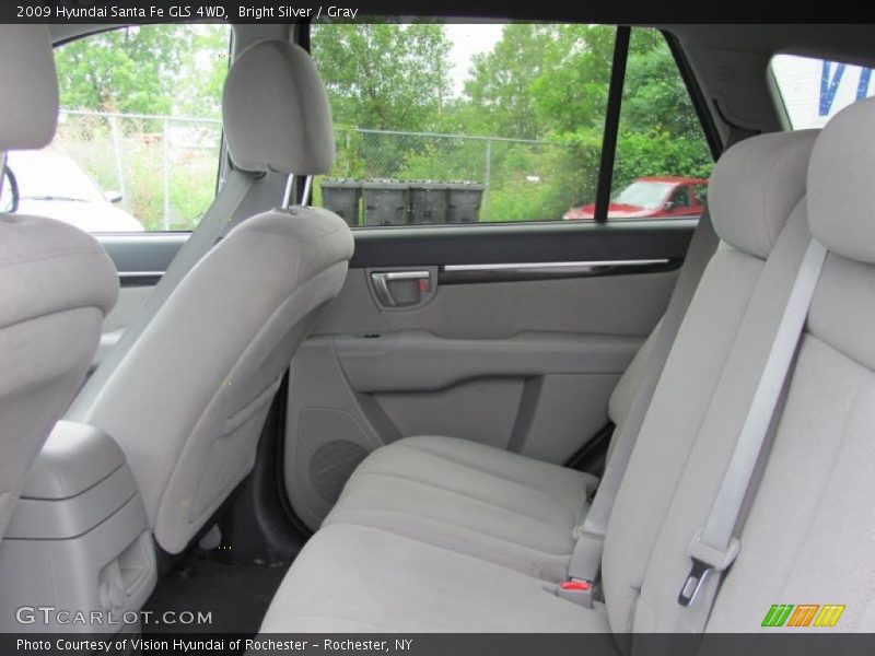 Bright Silver / Gray 2009 Hyundai Santa Fe GLS 4WD