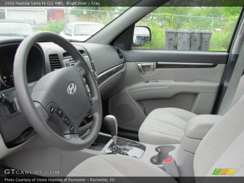 Bright Silver / Gray 2009 Hyundai Santa Fe GLS 4WD