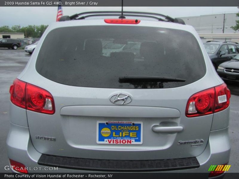 Bright Silver / Gray 2009 Hyundai Santa Fe GLS 4WD