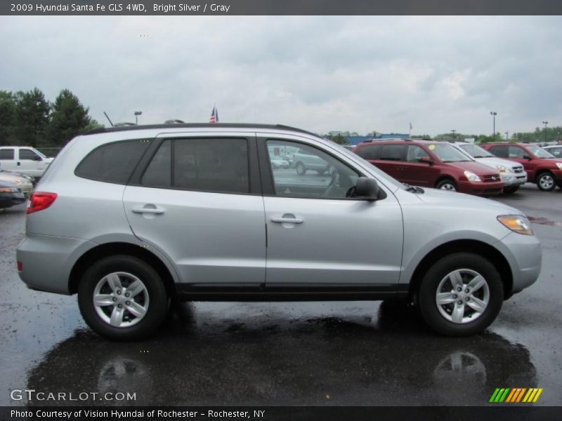 Bright Silver / Gray 2009 Hyundai Santa Fe GLS 4WD