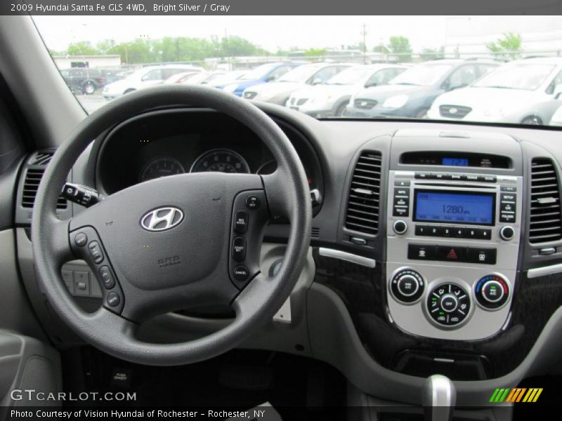 Bright Silver / Gray 2009 Hyundai Santa Fe GLS 4WD