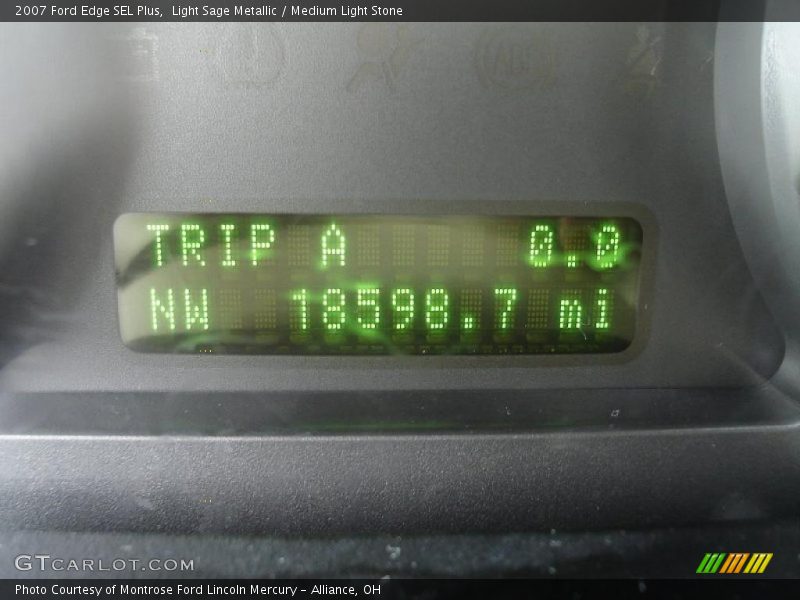 Light Sage Metallic / Medium Light Stone 2007 Ford Edge SEL Plus