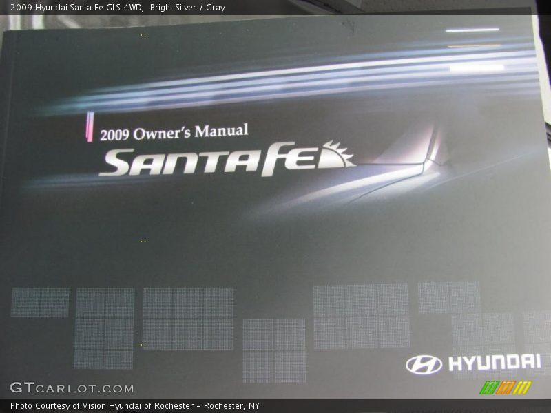 Bright Silver / Gray 2009 Hyundai Santa Fe GLS 4WD