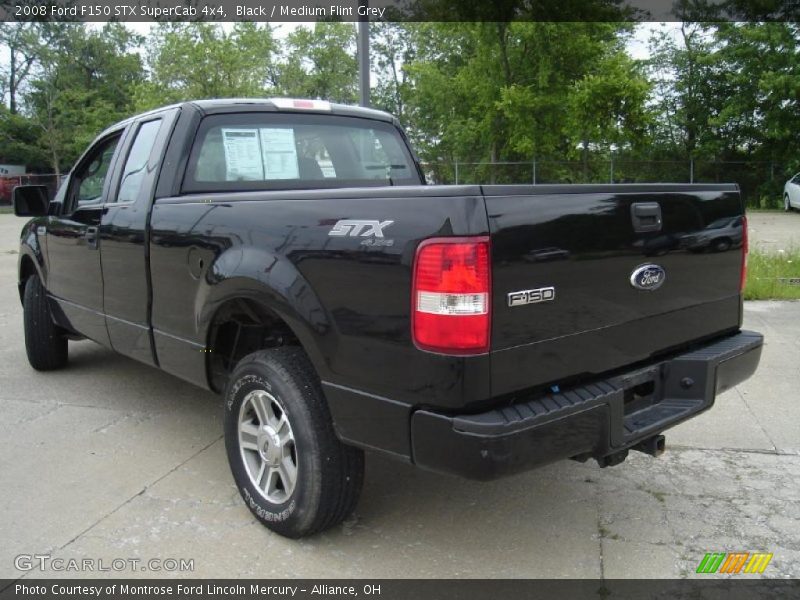 Black / Medium Flint Grey 2008 Ford F150 STX SuperCab 4x4