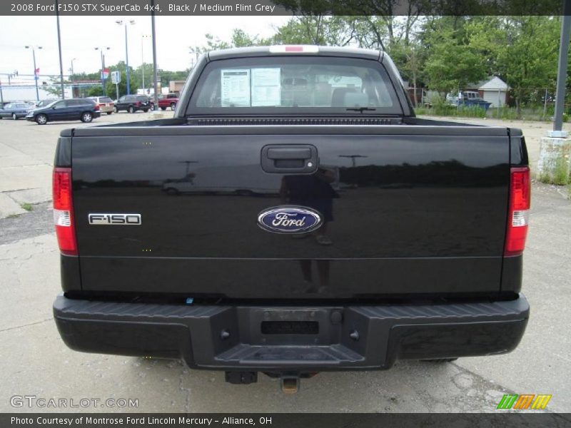 Black / Medium Flint Grey 2008 Ford F150 STX SuperCab 4x4