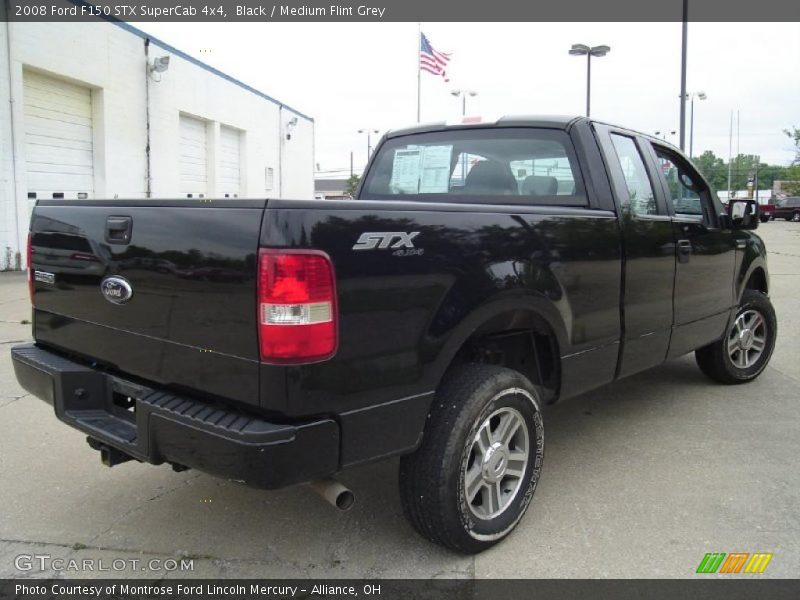 Black / Medium Flint Grey 2008 Ford F150 STX SuperCab 4x4