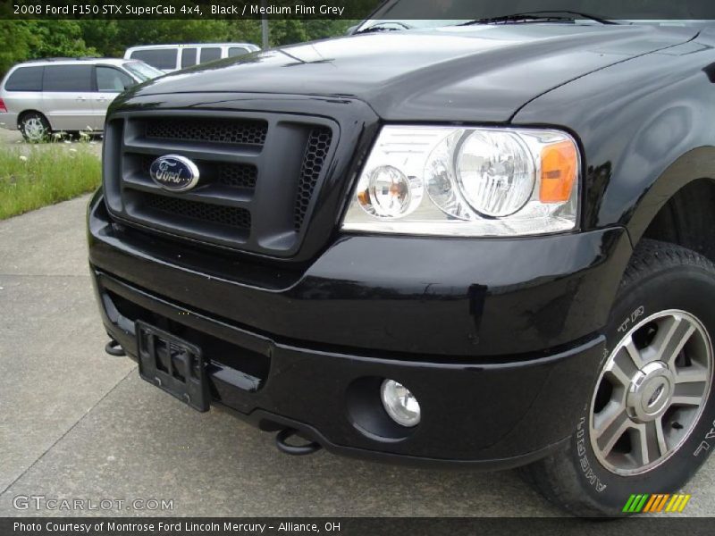 Black / Medium Flint Grey 2008 Ford F150 STX SuperCab 4x4