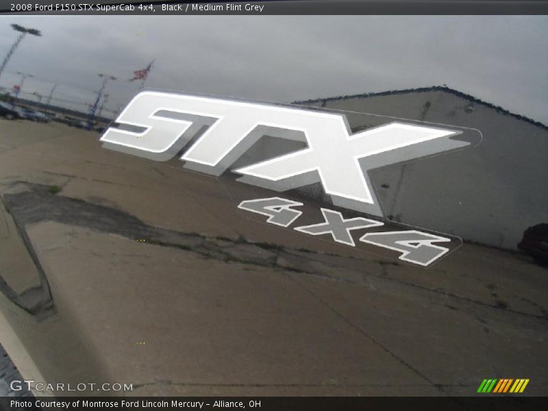 Black / Medium Flint Grey 2008 Ford F150 STX SuperCab 4x4