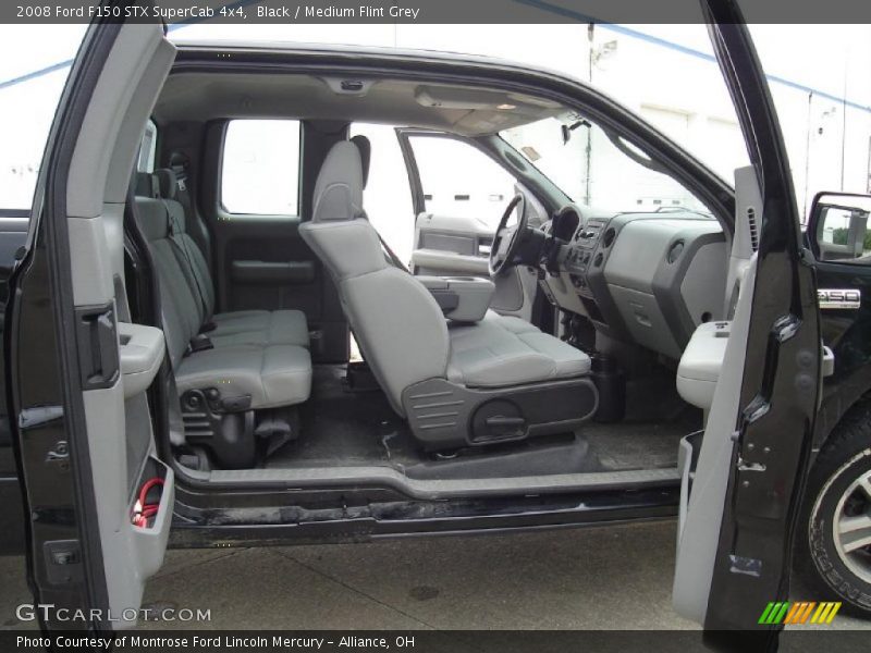 Black / Medium Flint Grey 2008 Ford F150 STX SuperCab 4x4
