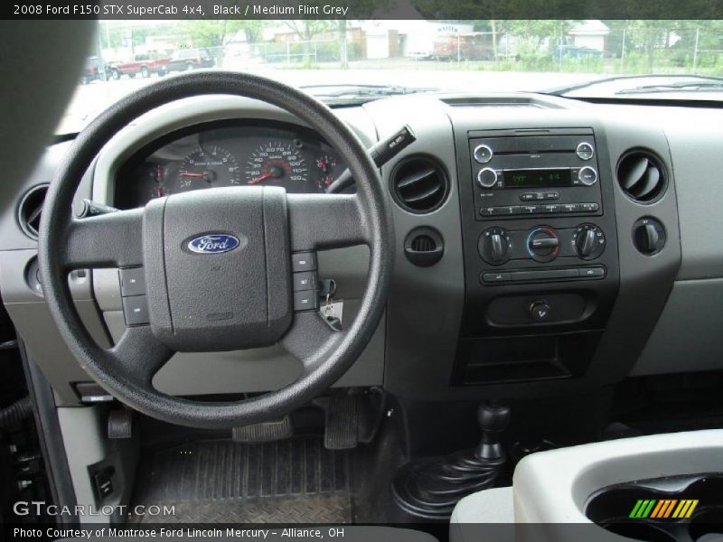 Black / Medium Flint Grey 2008 Ford F150 STX SuperCab 4x4