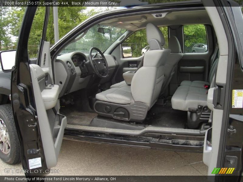 Black / Medium Flint Grey 2008 Ford F150 STX SuperCab 4x4