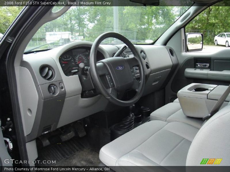 Black / Medium Flint Grey 2008 Ford F150 STX SuperCab 4x4