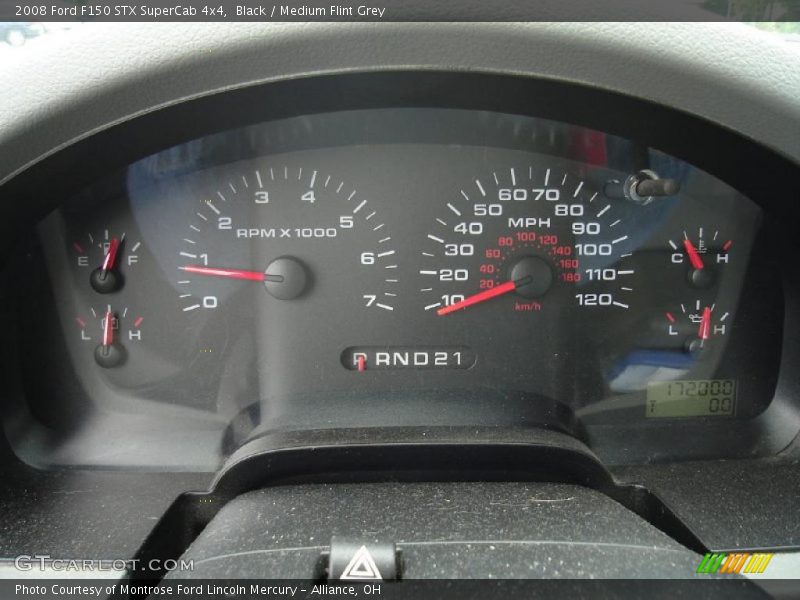 Black / Medium Flint Grey 2008 Ford F150 STX SuperCab 4x4
