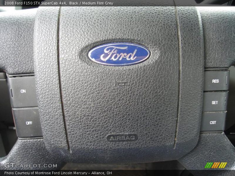 Black / Medium Flint Grey 2008 Ford F150 STX SuperCab 4x4