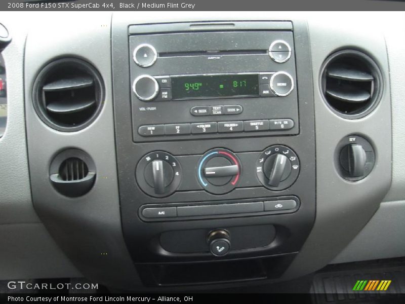 Black / Medium Flint Grey 2008 Ford F150 STX SuperCab 4x4