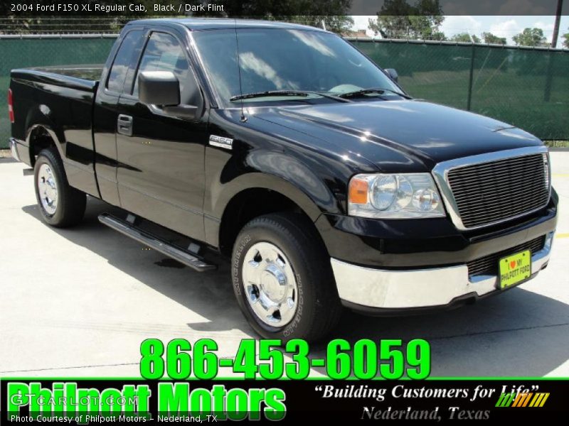Black / Dark Flint 2004 Ford F150 XL Regular Cab