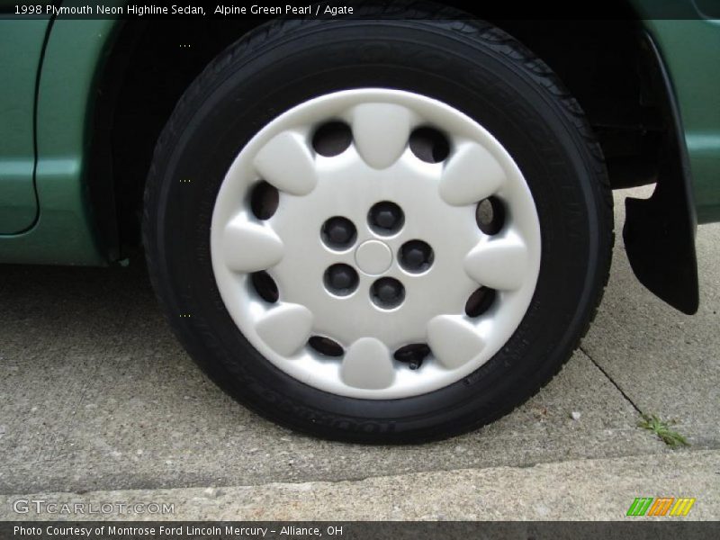 Alpine Green Pearl / Agate 1998 Plymouth Neon Highline Sedan