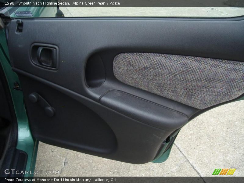 Alpine Green Pearl / Agate 1998 Plymouth Neon Highline Sedan