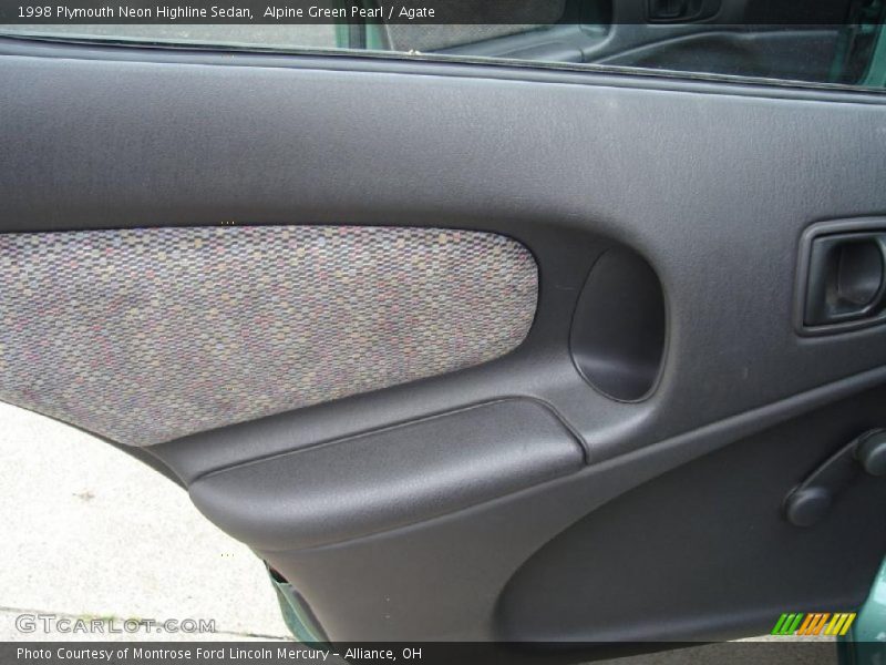 Alpine Green Pearl / Agate 1998 Plymouth Neon Highline Sedan