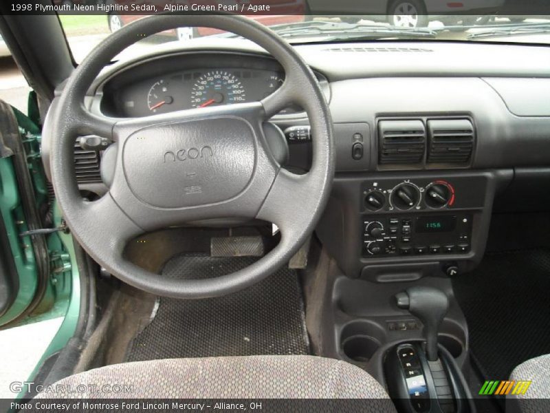 Alpine Green Pearl / Agate 1998 Plymouth Neon Highline Sedan