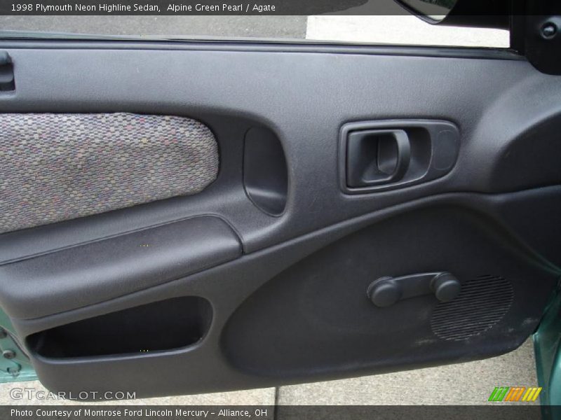 Alpine Green Pearl / Agate 1998 Plymouth Neon Highline Sedan