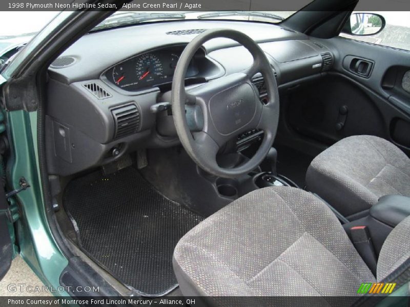 Alpine Green Pearl / Agate 1998 Plymouth Neon Highline Sedan