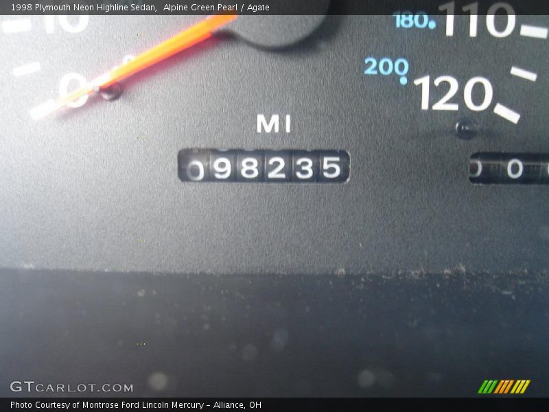 Alpine Green Pearl / Agate 1998 Plymouth Neon Highline Sedan