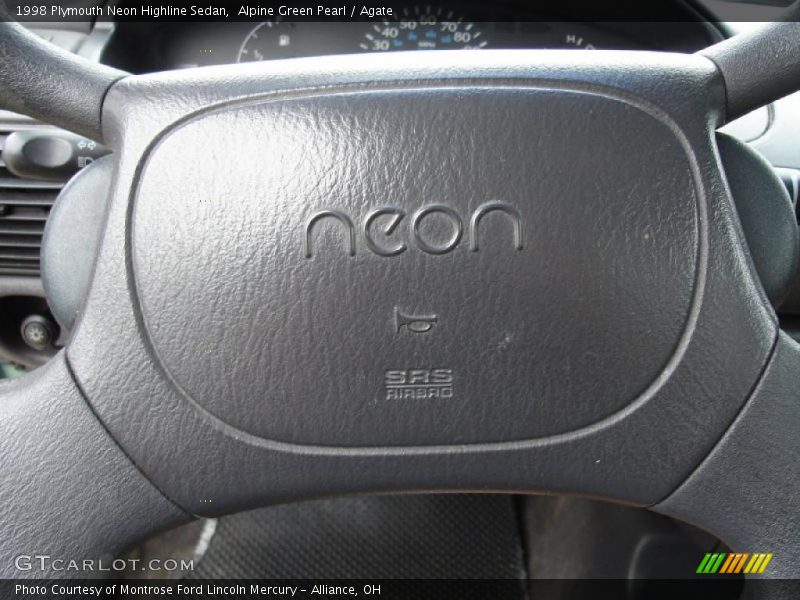 Alpine Green Pearl / Agate 1998 Plymouth Neon Highline Sedan