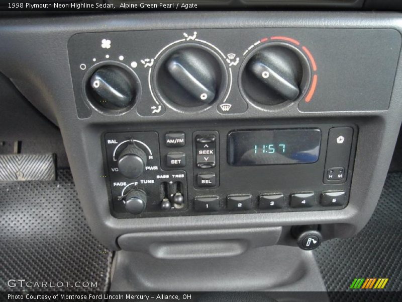 Alpine Green Pearl / Agate 1998 Plymouth Neon Highline Sedan