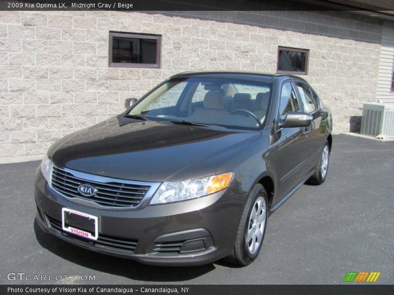 Midnight Gray / Beige 2009 Kia Optima LX