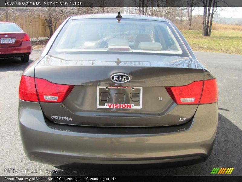 Midnight Gray / Beige 2009 Kia Optima LX