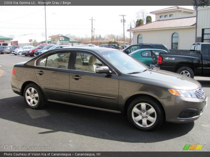 Midnight Gray / Beige 2009 Kia Optima LX