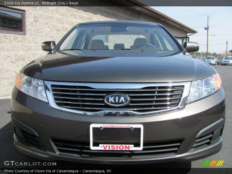 Midnight Gray / Beige 2009 Kia Optima LX